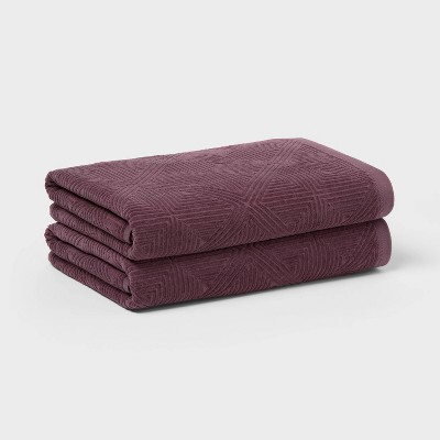 Luxe Lattice Towel Mauve - Threshold™