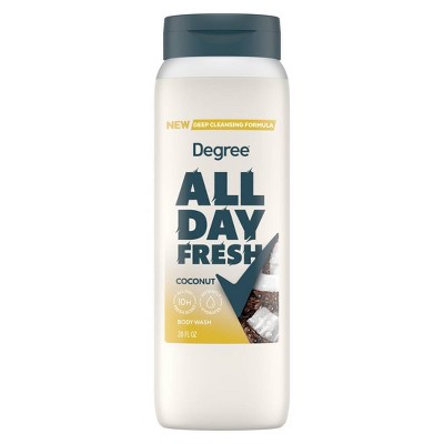 Degree All Day Fresh Body Wash - Coconut - 20 fl oz