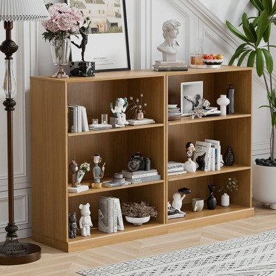 PexFix Wood Bookshelf with Adjustable Shelves