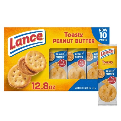 Lance Toasty Peanut Butter Sandwich Crackers - 12.8oz/10ct