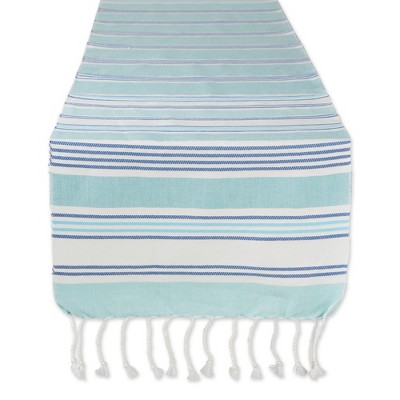 Dii Tidal Stripe Fouta Table Runner 14X72