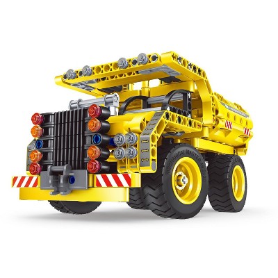 Ready! Set! Play! Link 361 Piece Engineering Building Set, Dump Truck Construction Vehicle, STEM Kit Toy