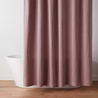 Oversized Relaxed Waffle Weave Shower Curtain - Threshold™