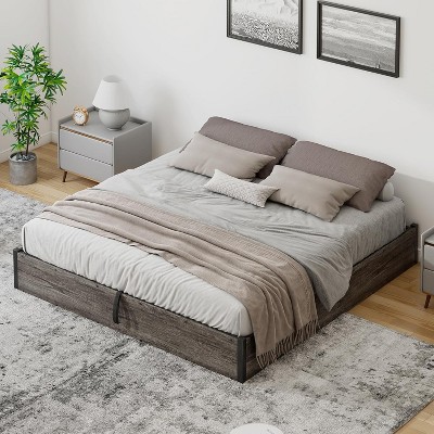 AMERLIFE Lift Up Storage Platform Bed Frame