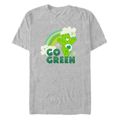 Men's Care Bears St. Patrick's Day Good Luck Bear Go Green T-Shirt