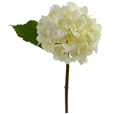 Nearly Natural 12-in Hydrangea Artificial Flower (Set of 12), Cream