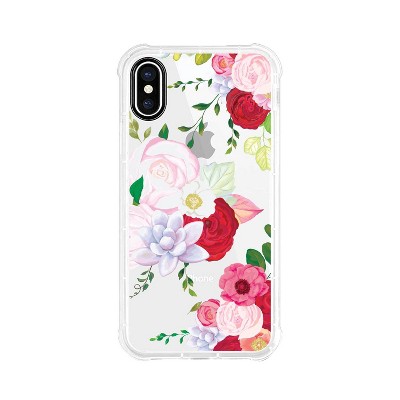 OTM Essentials Apple iPhone X/XS Tough Edge Florals & Nature Clear Case