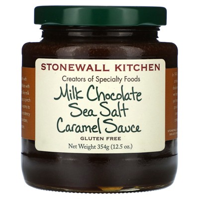Stonewall Kitchen Milk Chocolate Sea Salt Caramel Sauce, 12.5 oz (354 g)