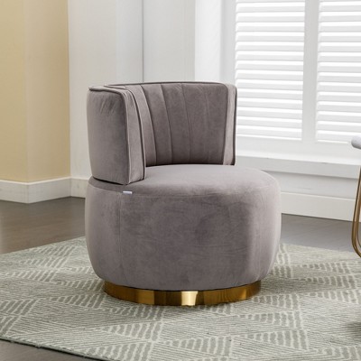 PAGED 360 Degree Swivel Accent Chair Round Armchairs with Wide Upholstered, Sofa Chairs for Living Room