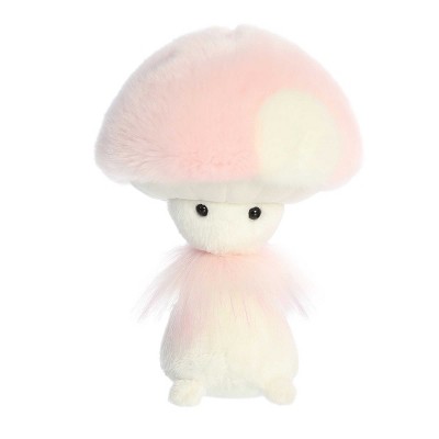 Aurora Small Pretty Blush Fungi Friends Vibrant Stuffed Animal Pink 9"