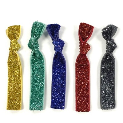 Wrapables Colorful Hair Ties Ponytail Holders (Set of 5)