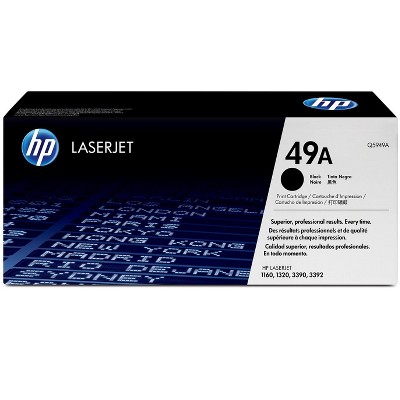 HP 49A Black Original LaserJet Toner Cartridge, ~2,500 pages, Q5949A