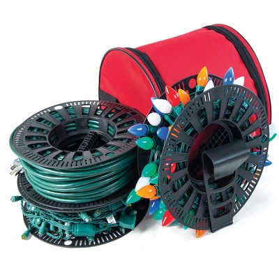 Tree Keeper Install N Store Light String Storage Reel and Bag