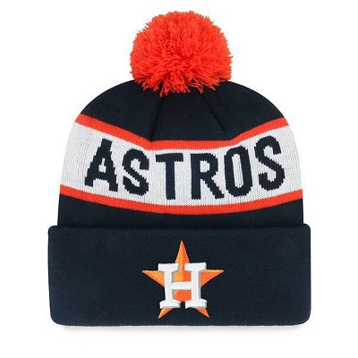 MLB Houston Astros Full Blitz Knit Beanie: Sports Team Logo, Adult Sizing