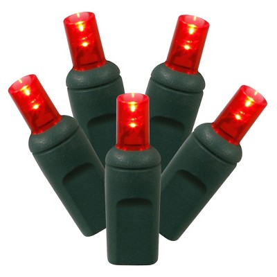 Vickerman Single Mold Wide Angle LED Christmas light set 6"x35'L