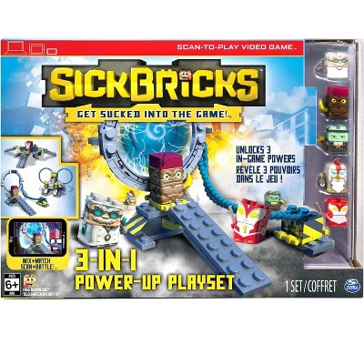 Sick Bricks 3-in-1 Power Up Play Set Scan-to-Play Video Game