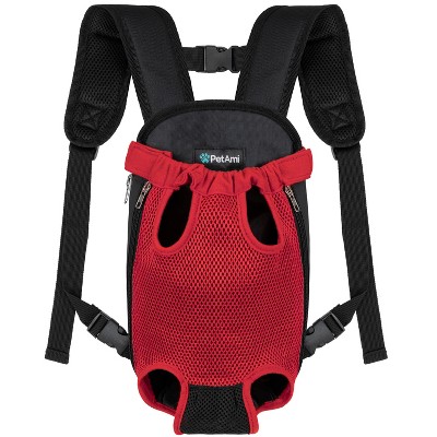 PetAmi Dog Carrier Backpack, Adjustable Ventilated Front Chest Sling Bag, Hiking Camping Travel Pet Puppy Cat