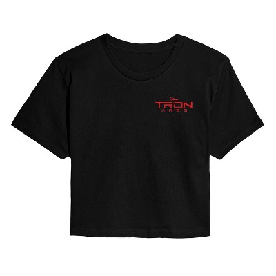 Women's - TRON Ares - Tron Ares Disk Cropped Graphic T-Shirt