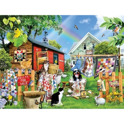 Sunsout Wash Day Quilts 500 pc Jigsaw Puzzle 35263