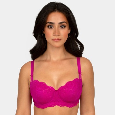 Smart & Sexy Women's Temptation Lace Balconette Bra