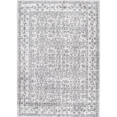 Nuloom Waddell Oriental/Persian 4x6 Area Rug for Living Room Bedroom Dining Room Kitchen, Grey/Black