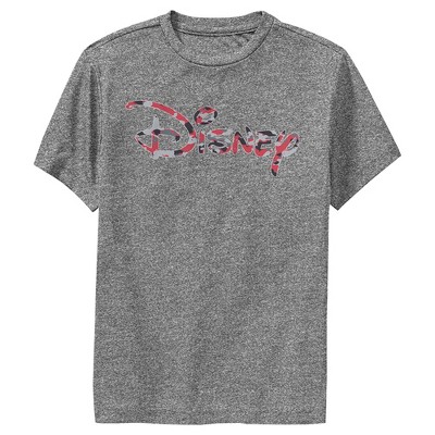 Boy's Disney Red Camo Logo Performance Tee