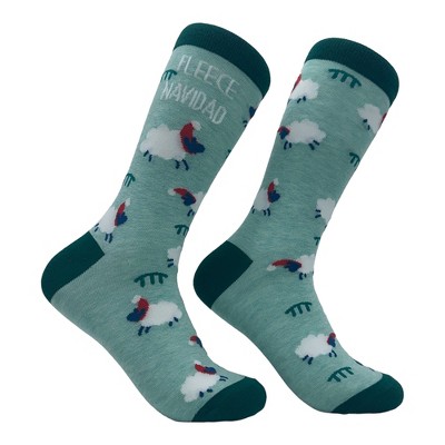 Fleece Navidad Socks Funny Cute Xmas Sheep Novelty Footwear - Crazy Dog Socks Gift For Christmas