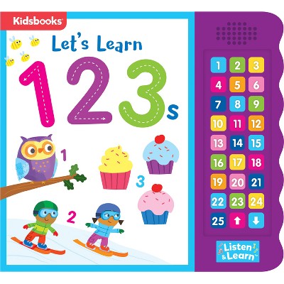 27-Button Sound Book Let's Learn 123s - by  Kidsbooks Publishing (Board Book)