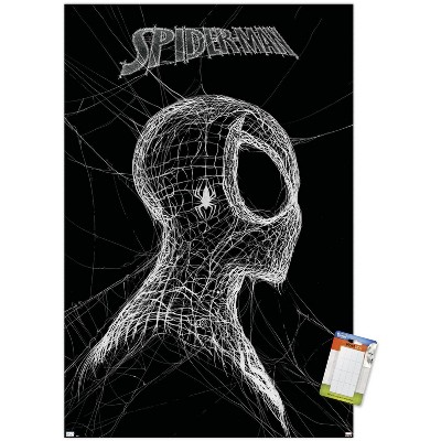 Trends International Marvel Spider-Man: World Of Webs - Black And White Unframed Wall Poster Prints