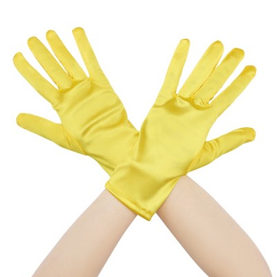INSPIRE CHIC Women's Satin Lightweight Wrist Length Gloves