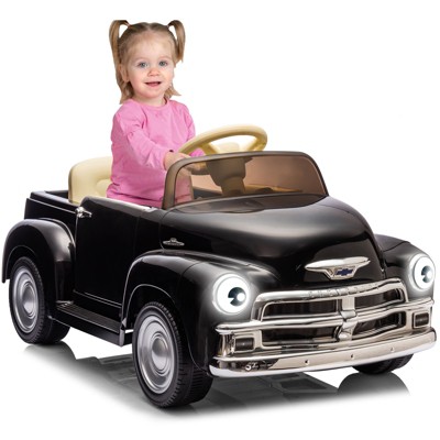 12V Kids Ride On Car, Battery Powered Electric Vehicle With Remote Control, Spring Suspension, Led Light and Music for Toddler Boys Girls 3-10