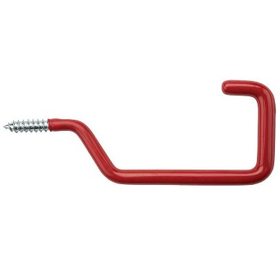 National Hardware 6 in. L Vinyl Coated Red Steel Storage Rafter Hook 40 lb. cap. 2 pk (Case of 6)