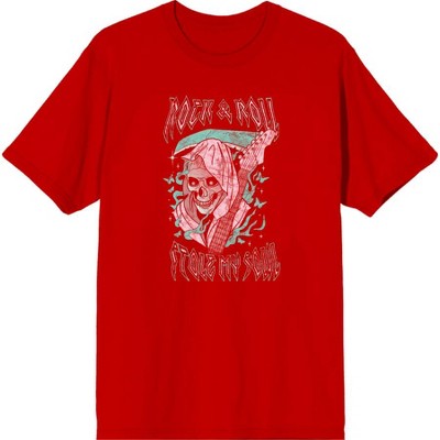 Vintage Reaper Flame Butterfly Adult Crew Neck Short Sleeve Tee