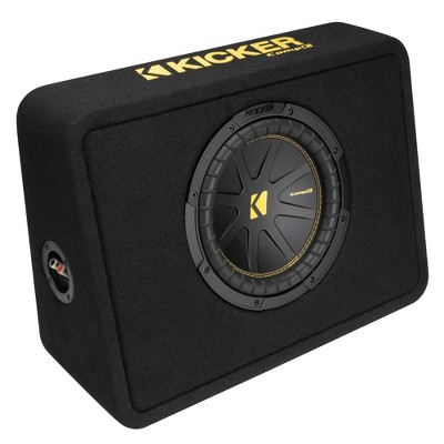 Kicker 50TCWC104 CompC 10" Subwoofer in Thin Profile Enclosure 4-Ohm