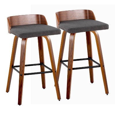 LumiSource Set of 2 30" Maya Swivel Barstools