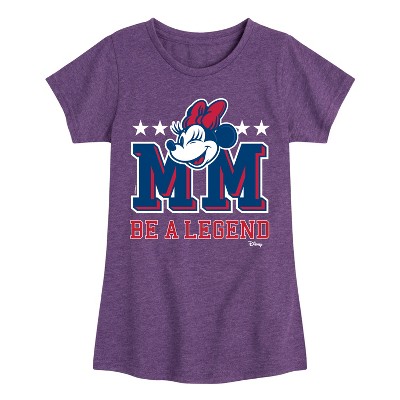 Girls' - Disney - Minnie Mouse Fitted Short Sleeve Graphic T-Shirt