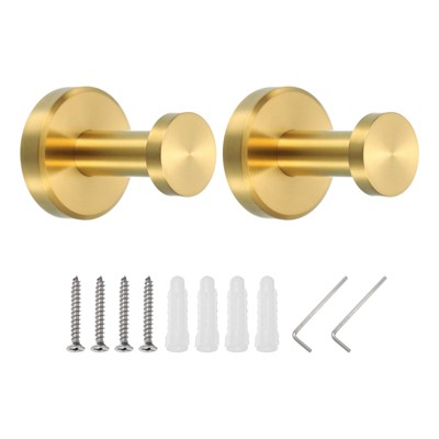 Unique Bargains Stainless Steel Round Wall Mounted with Tools Towel Hanger Holder