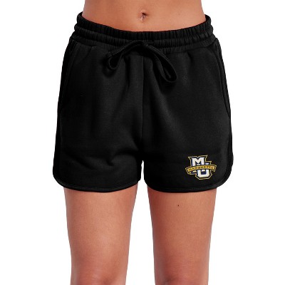 Women's Marquette University Primary Logo Casual Drawstring Cotton Sweat Shorts With Pockets