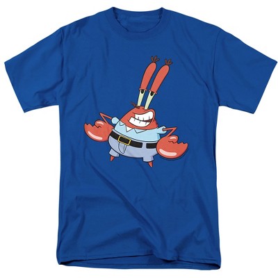 Spongebob Mr. Krabby Adult T-Shirt Royal