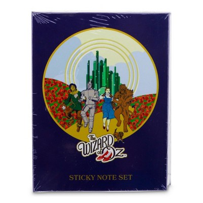 Silver Buffalo The Wizard of Oz Emerald City Yellow Brick Road Sticky Note and Tab Box Set