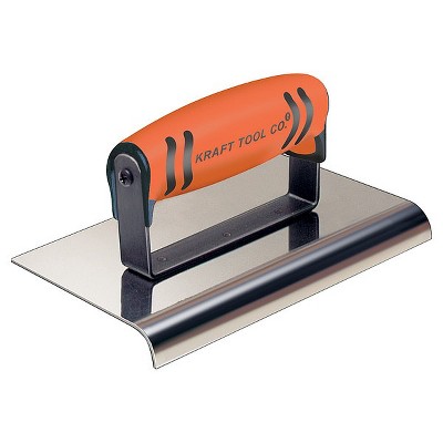 Kraft Tool  Concrete Sidewalk Edger,SS,6"L,3/4" Lip CF907PF
