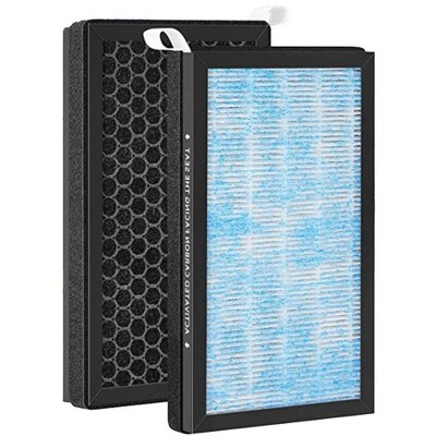 Nispira 3-in-1 Cabin Intake HEPA Air Filter Replacement Activated Carbon For Tesla Model 3 / Model Y 2016-2022. Part 1107681-00-A. Pack of 2