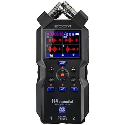 Zoom H4essential 4-Track Handy Recorder with 32-Bit Float Accessibility Stereo Microphones 2 XLR/TRS Combo Inputs