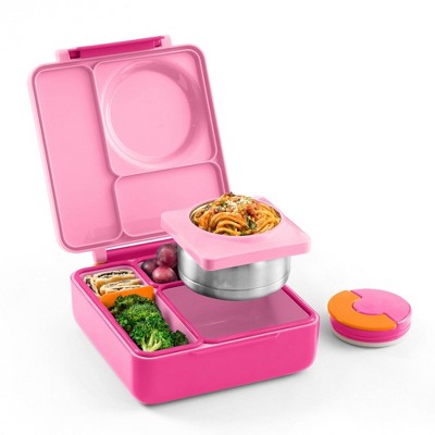 OMIEBox Insulated Bento Lunch Box with Leakproof Thermos Food Jar 3 Compartments