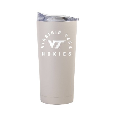 NCAA Virginia Tech Hokies Sand Powder Coat Tumbler - 20oz: Insulated Stainless Steel Drinkware