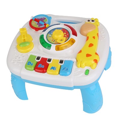 Babyluv"Musical Learning Table for Toddlers – Educational Baby Activity Center for 6+ Months Boys & Girls"White