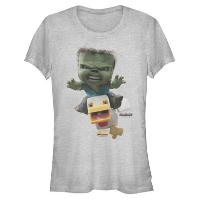 Juniors A Minecraft Movie Chicken Jockey T Shirt