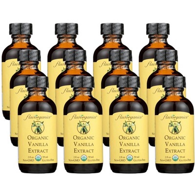Flavorganics Organic Vanilla Extract - Case of 12/2 fz