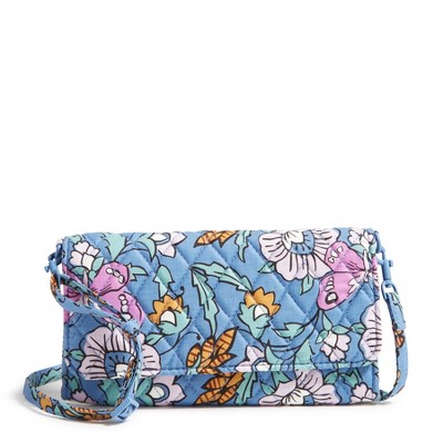 Vera Bradley Women's Outlet Cotton Wallet Crossbody Bag