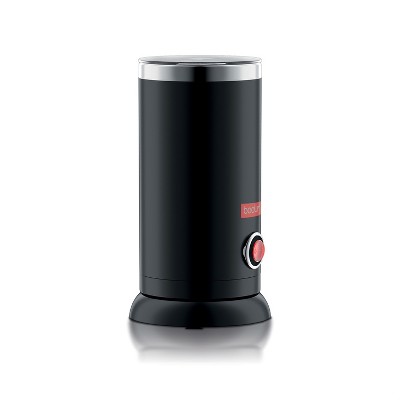 Bodum Bistro Electric Milk Frother Black: Stainless Steel Coffee Frother & Milk Steamer, 500W, Hand Wash